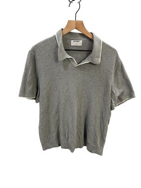 Old Navy Gray Knit Polo Shirt – Men’s Size XL – 100% Cotton
